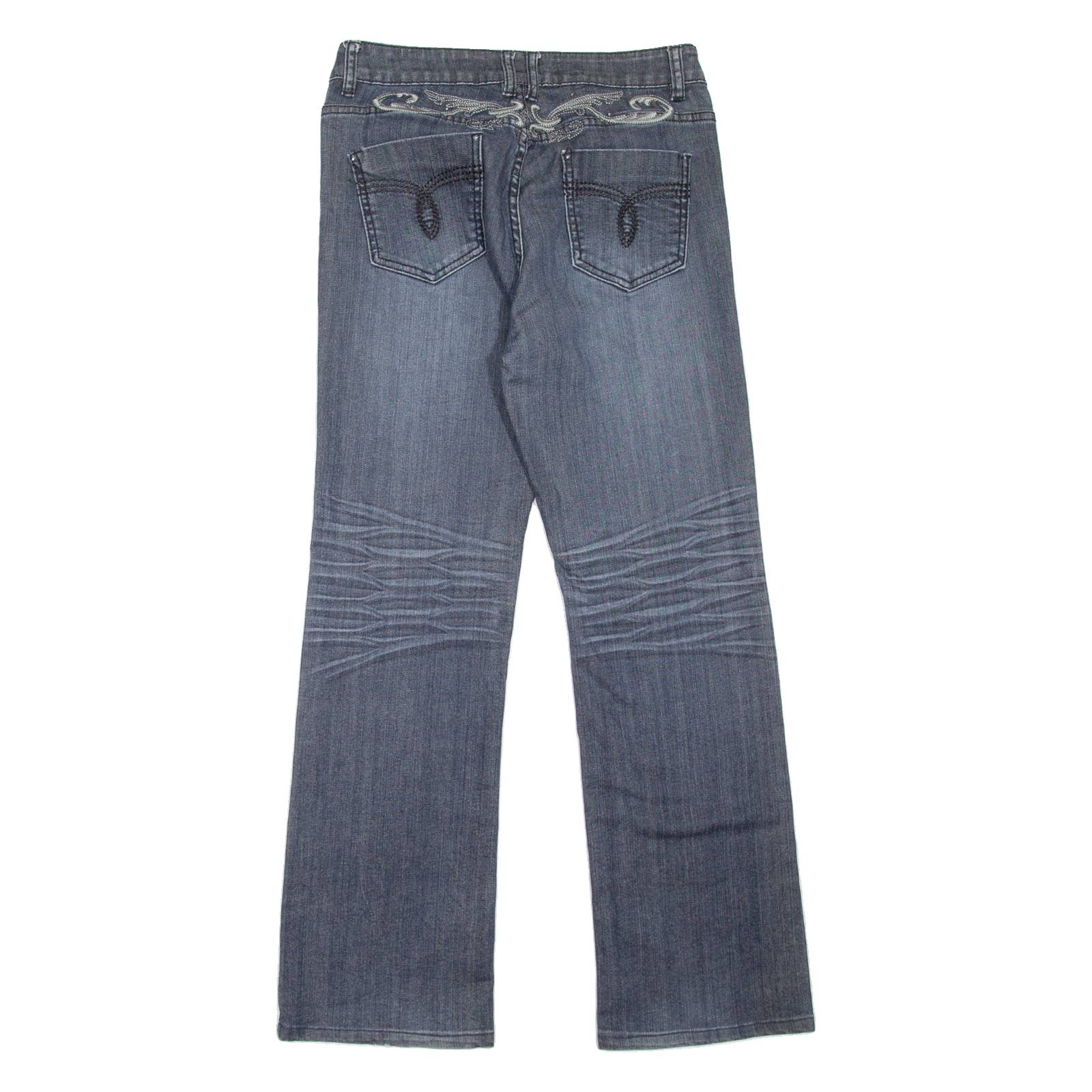 TERRA NOSTRA Womens Jeans Blue Regular Bootcut Stone Wash W30 L30