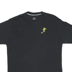 NIKE Mens Black Graphic T-Shirt M Short Sleeve Crew Neck Football Sketch Design