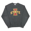CHAMPION Mens Grey Iowa State Crew Neck M Cotton Blend Sweatshirt