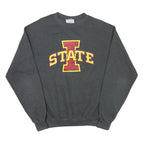 CHAMPION Mens Grey Iowa State Crew Neck M Cotton Blend Sweatshirt