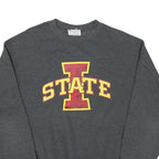 CHAMPION Mens Grey Iowa State Crew Neck M Cotton Blend Sweatshirt