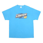 PORT & COMPANY Mens Blue Brayton Laster 03 Racing Graphic T-Shirt XL Crew Neck
