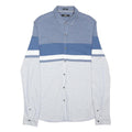 MAVI Mens Blue White Cotton Blend Long Sleeve Shirt XL Fitted Casual Button