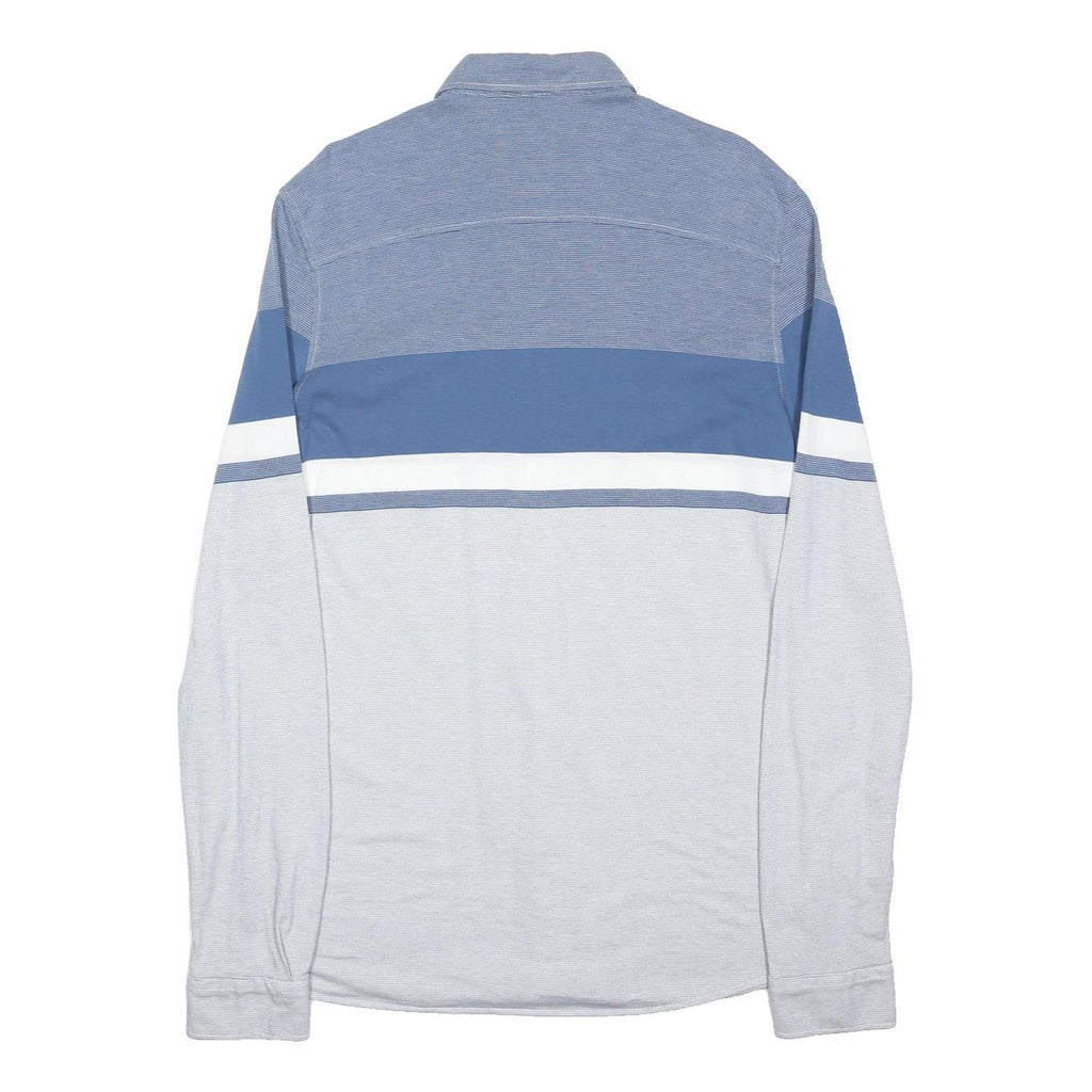 MAVI Mens Blue White Cotton Blend Long Sleeve Shirt XL Fitted Casual Button
