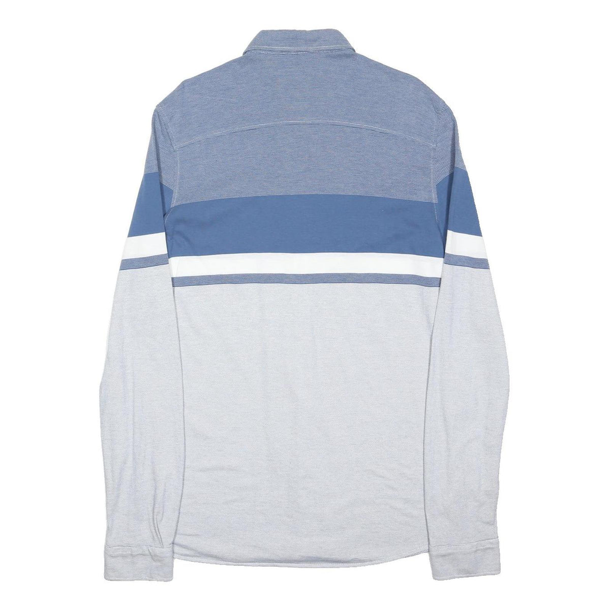 MAVI Mens Blue White Cotton Blend Long Sleeve Shirt XL Fitted Casual Button