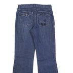 LAUREN RALPH LAUREN Womens Jeans Blue Regular Bootcut Denim W28 L28 Classic Zip