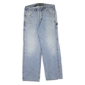 NAUTICA Mens Regular Fit Blue Denim Light Wash Jeans W34 L32 Zip Closure Relaxed