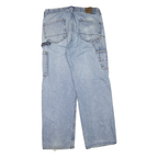 NAUTICA Mens Regular Fit Blue Denim Light Wash Jeans W34 L32 Zip Closure Relaxed