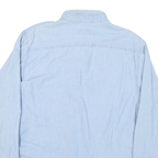 CABELAS Womens Blue Denim Shirt Long Sleeve Button L Casual Cotton Blend