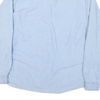 CABELAS Womens Blue Denim Shirt Long Sleeve Button L Casual Cotton Blend