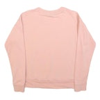 ADIDAS Womens Pink Sweatshirt Crew Neck S Cotton Blend Pullover Logo