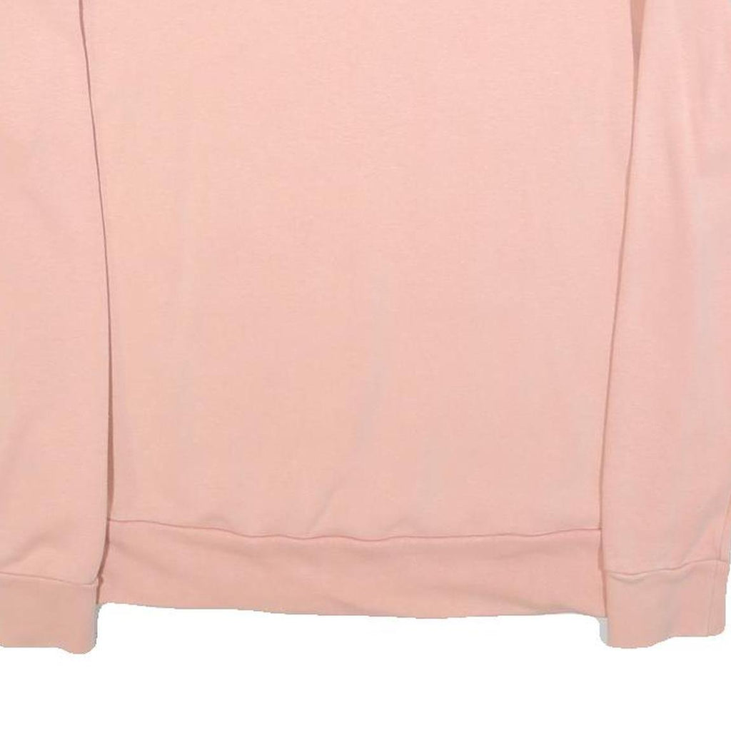 ADIDAS Womens Pink Sweatshirt Crew Neck S Cotton Blend Pullover Logo