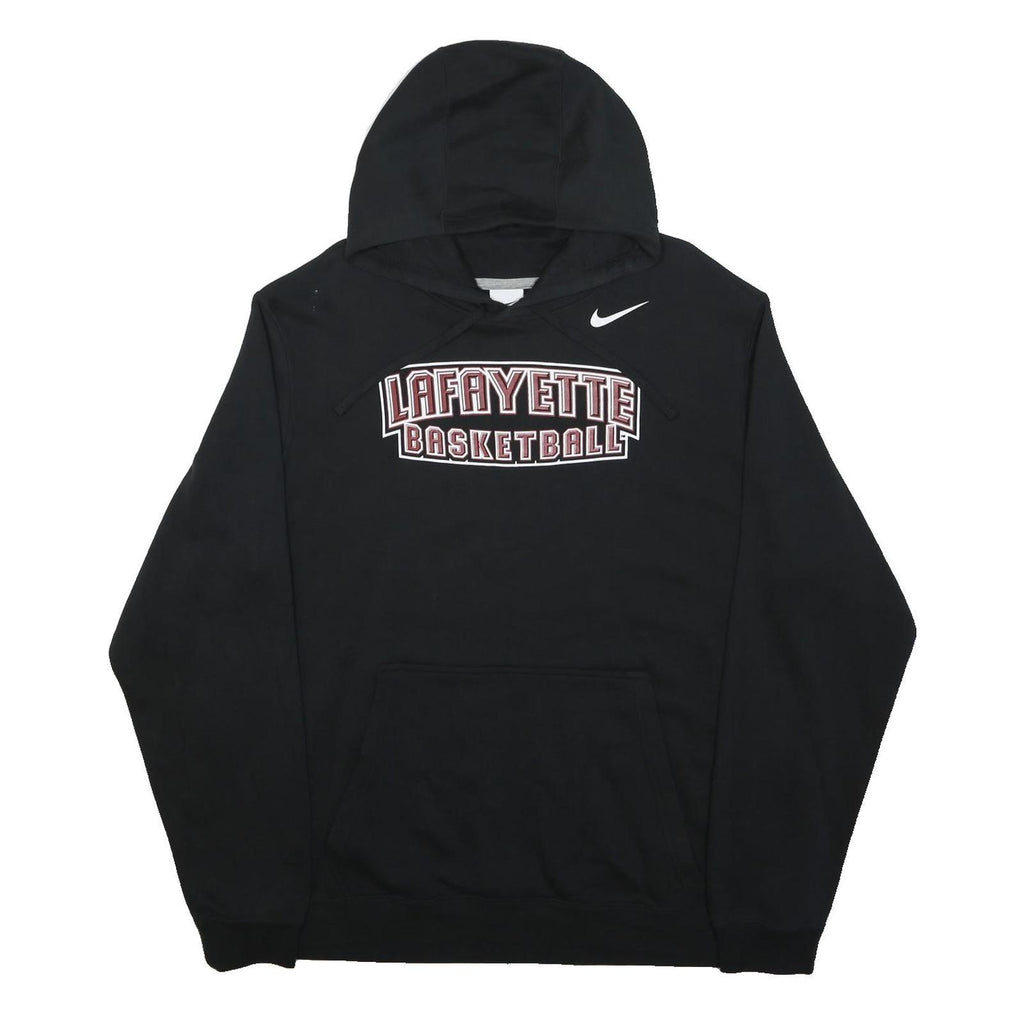 NIKE Mens Black Lafayette Basketball Hoodie XL Cotton Blend Casual Pullover