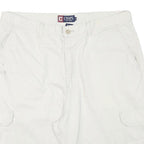 CHAPS Mens Shorts White Cargo XL W34 Cotton Blend Casual Pocketed