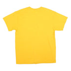 Mens Yellow Graphic T-Shirt L Short Sleeve Crew Neck Tiger Football Country