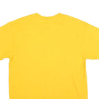 Mens Yellow Graphic T-Shirt L Short Sleeve Crew Neck Tiger Football Country