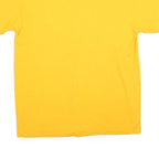 Mens Yellow Graphic T-Shirt L Short Sleeve Crew Neck Tiger Football Country