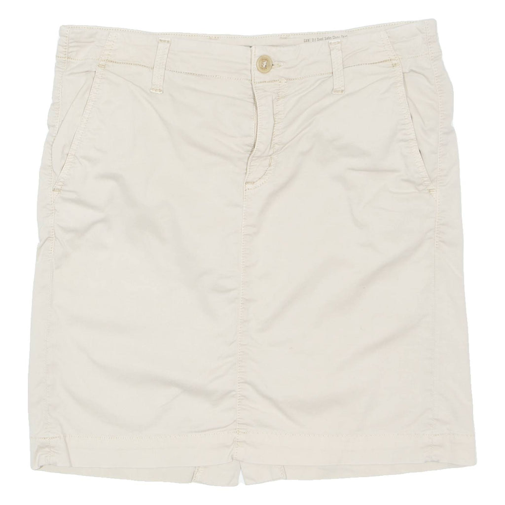GANT Womens Straight Skirt Beige Knee Length M