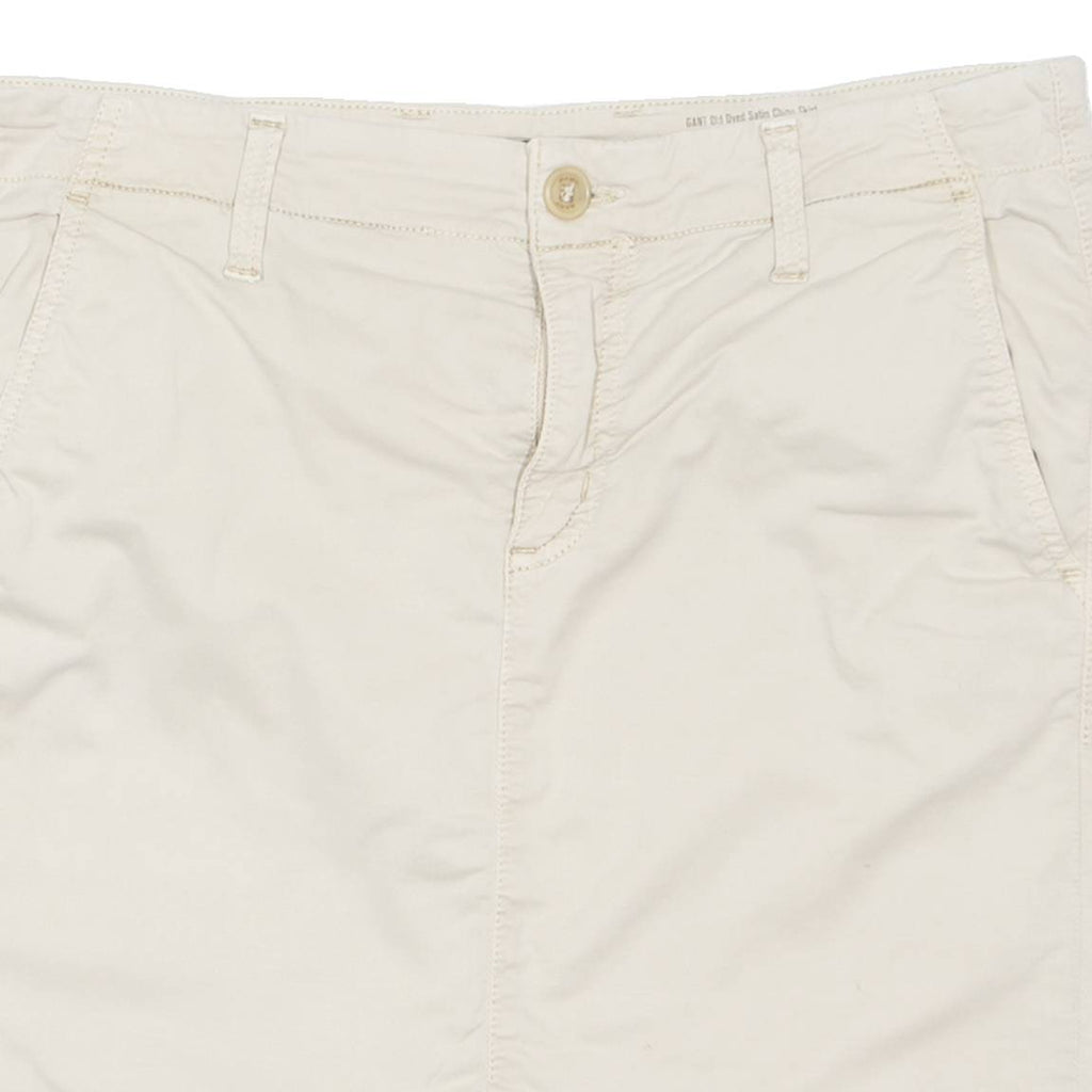 GANT Womens Straight Skirt Beige Knee Length M