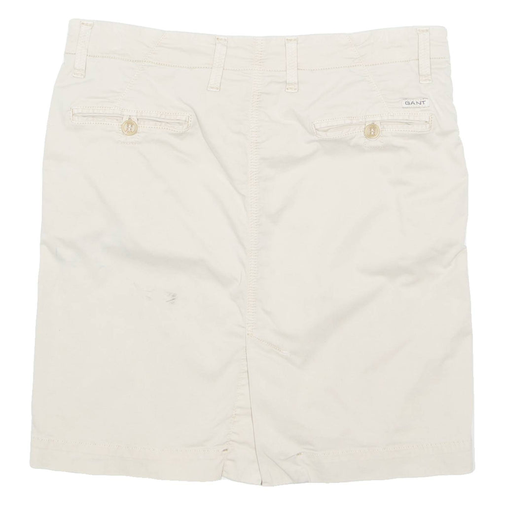 GANT Womens Straight Skirt Beige Knee Length M