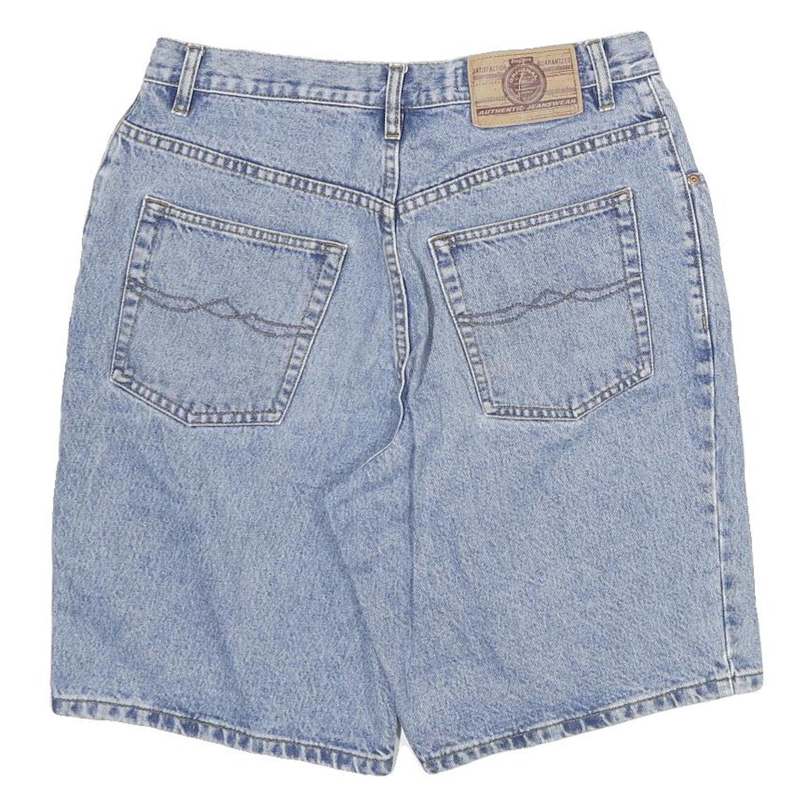 JINGLERS Mens Denim Blue Casual Shorts L W30 Cotton Blend Comfort Relaxed Fit