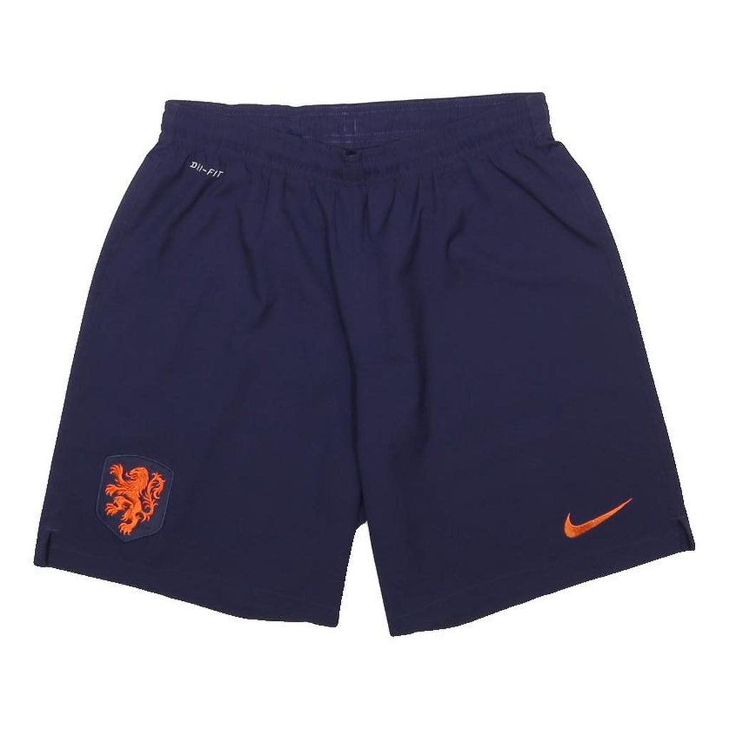 NIKE Mens Shorts Navy Blue Sports Casual L W28 Dri-FIT Elastic Waist
