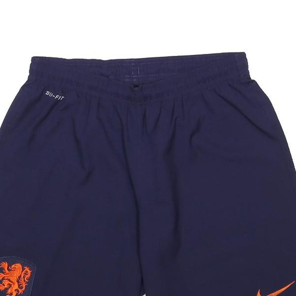 NIKE Mens Shorts Navy Blue Sports Casual L W28 Dri-FIT Elastic Waist