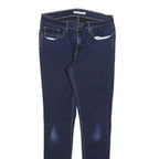 LEVI'S Womens 710 Slim Blue Denim Jeans Cotton Blend Zip W30 L32 Skinny Fit