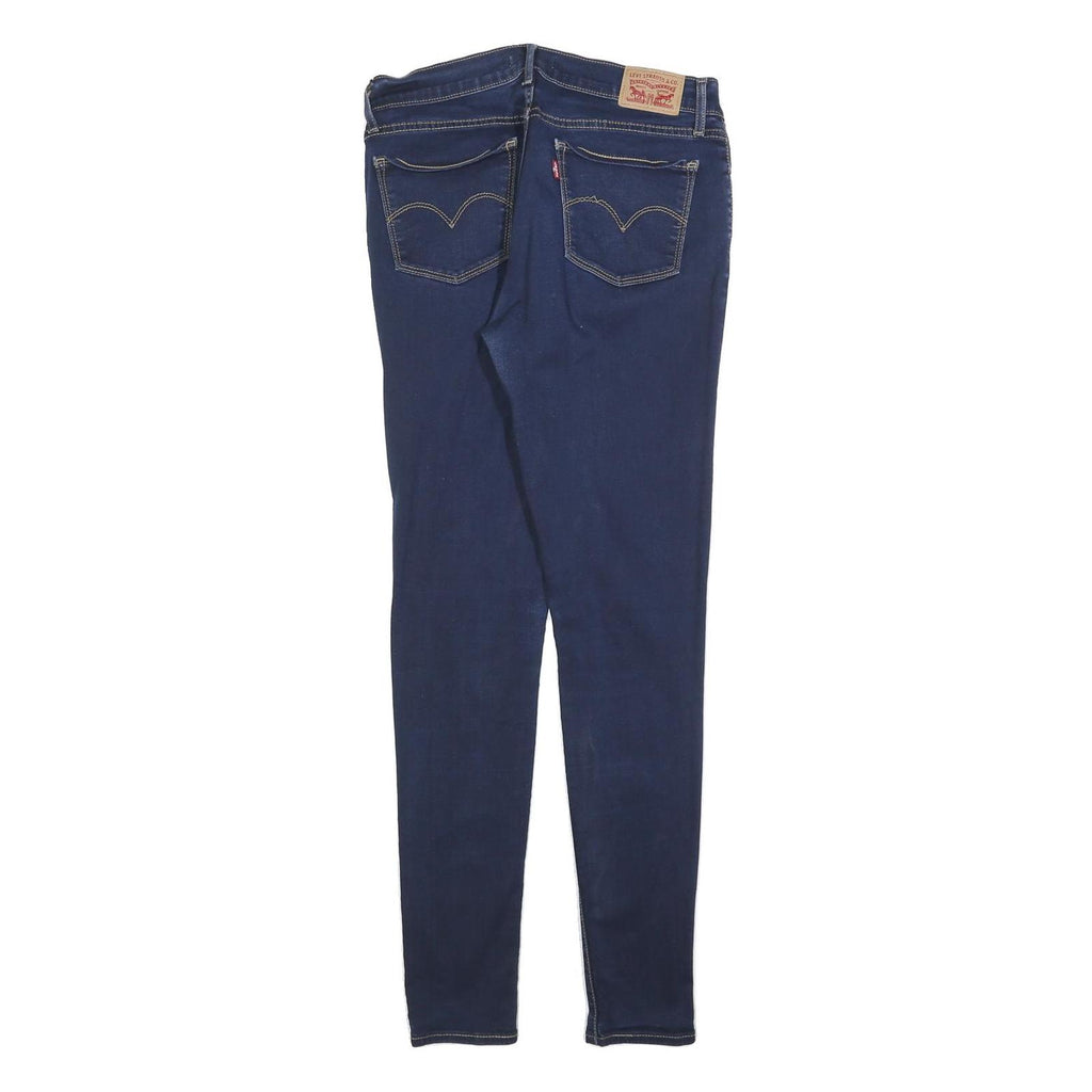 LEVI'S Womens 710 Slim Blue Denim Jeans Cotton Blend Zip W30 L32 Skinny Fit