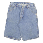 JEPS Mens Denim Blue Casual Shorts L W30 Cotton Blend Classic Fit