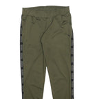 PUMA Womens Leggings Green & Black Slim Tapered UK 18 W30 L30 Sports Casual