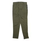 PUMA Womens Leggings Green & Black Slim Tapered UK 18 W30 L30 Sports Casual