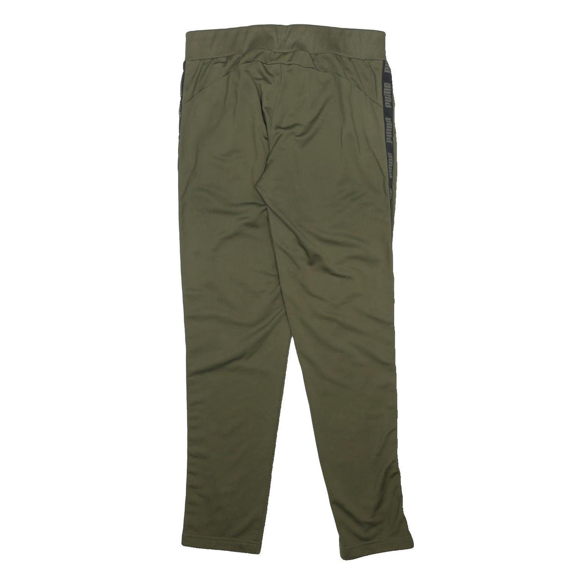 PUMA Womens Leggings Green & Black Slim Tapered UK 18 W30 L30 Sports Casual