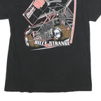 Mens Black Billy Strange 40 Graphic T-Shirt S Short Sleeve Crew Neck Racing