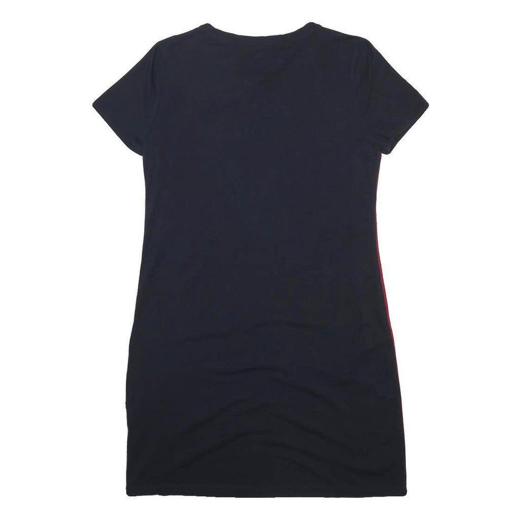 TOMMY HILFIGER Womens Navy Blue Cotton Blend Bodycon Jersey Short Sleeve Mini