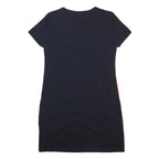 TOMMY HILFIGER Womens Navy Blue Cotton Blend Bodycon Jersey Short Sleeve Mini