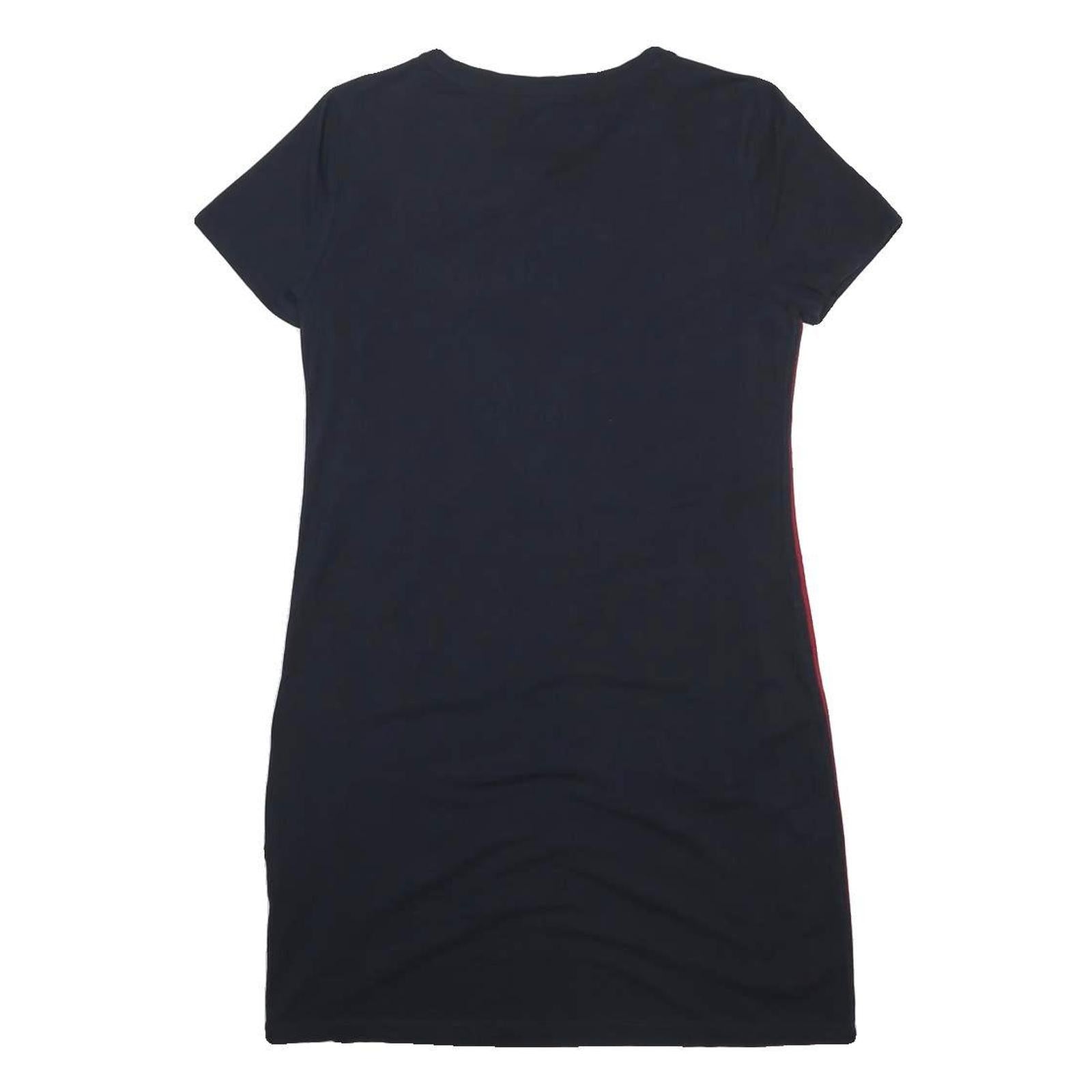 TOMMY HILFIGER Womens Navy Blue Cotton Blend Bodycon Jersey Short Sleeve Mini
