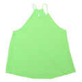 ZARA Womens Green Sleeveless Halter Neck Top XS Lightweight Summer
