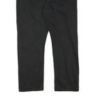 GO WEST Mens Regular Black Denim Jeans W35 L29 Cotton Blend Zip Pocket