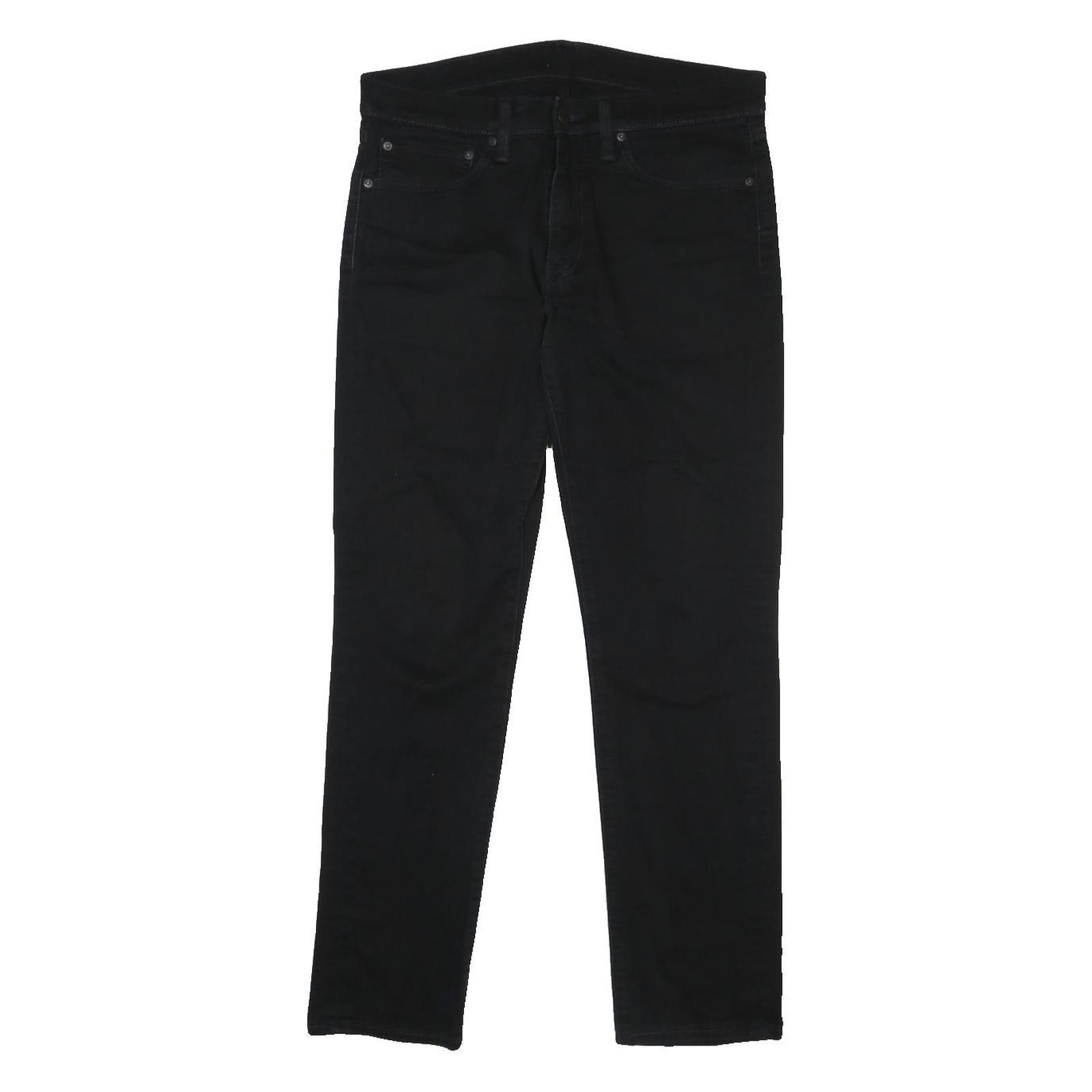 LEVI'S 511 Mens Black Regular Slim Denim W35 L31 Skinny Cotton Blend Button