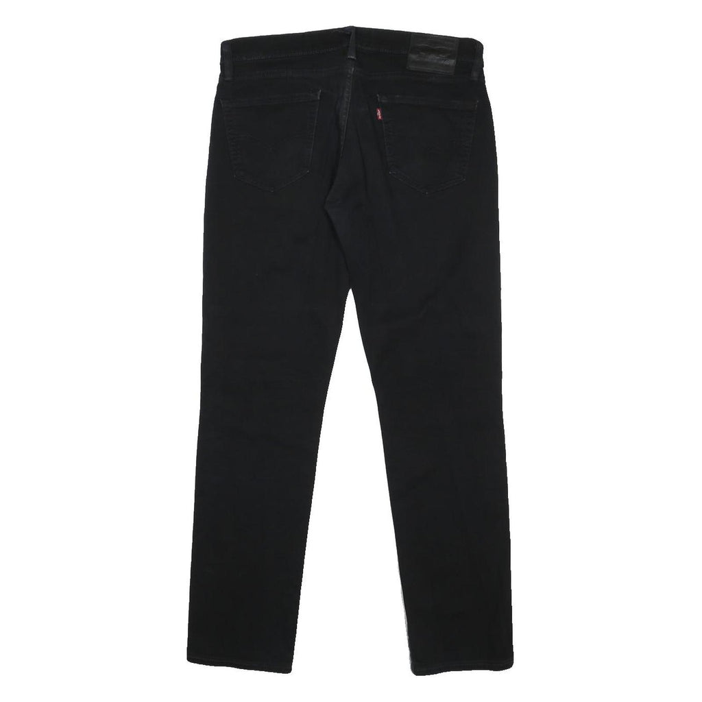 LEVI'S 511 Mens Black Regular Slim Denim W35 L31 Skinny Cotton Blend Button