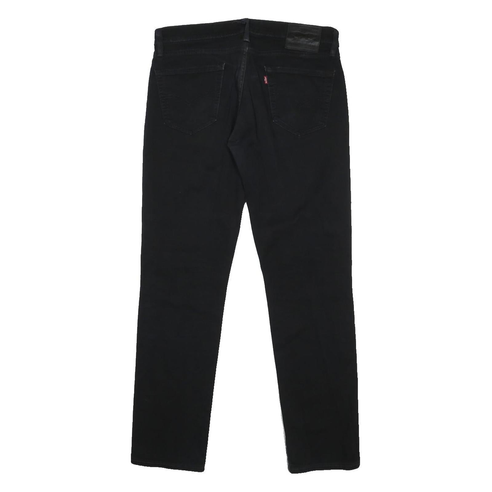 LEVI'S 511 Mens Black Regular Slim Denim W35 L31 Skinny Cotton Blend Button