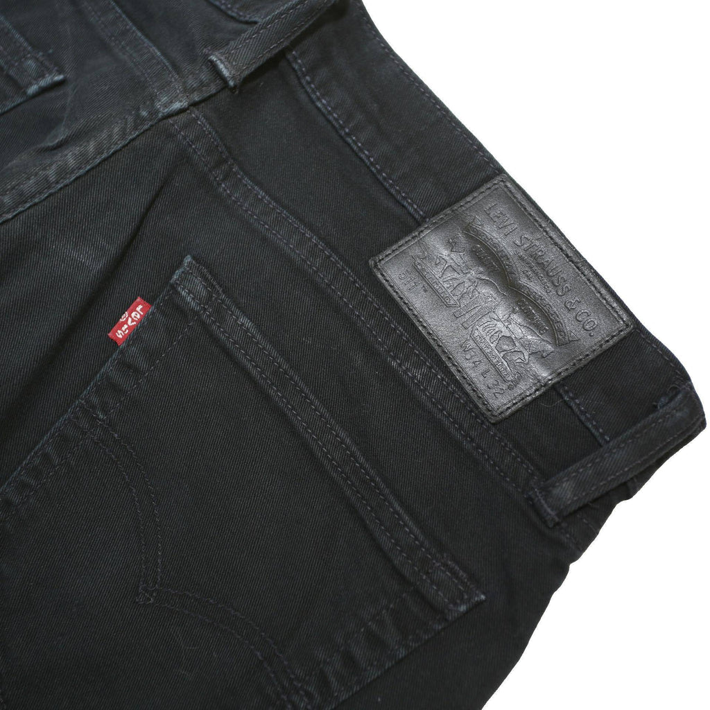 LEVI'S 511 Mens Black Regular Slim Denim W35 L31 Skinny Cotton Blend Button