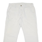 CARHARTT Mens Cotton Blend White Workwear Regular Straight Trousers W36 L28