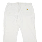 CARHARTT Mens Cotton Blend White Workwear Regular Straight Trousers W36 L28
