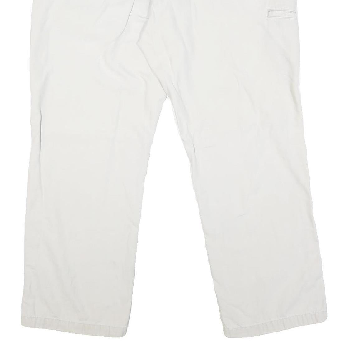 CARHARTT Mens Cotton Blend White Workwear Regular Straight Trousers W36 L28