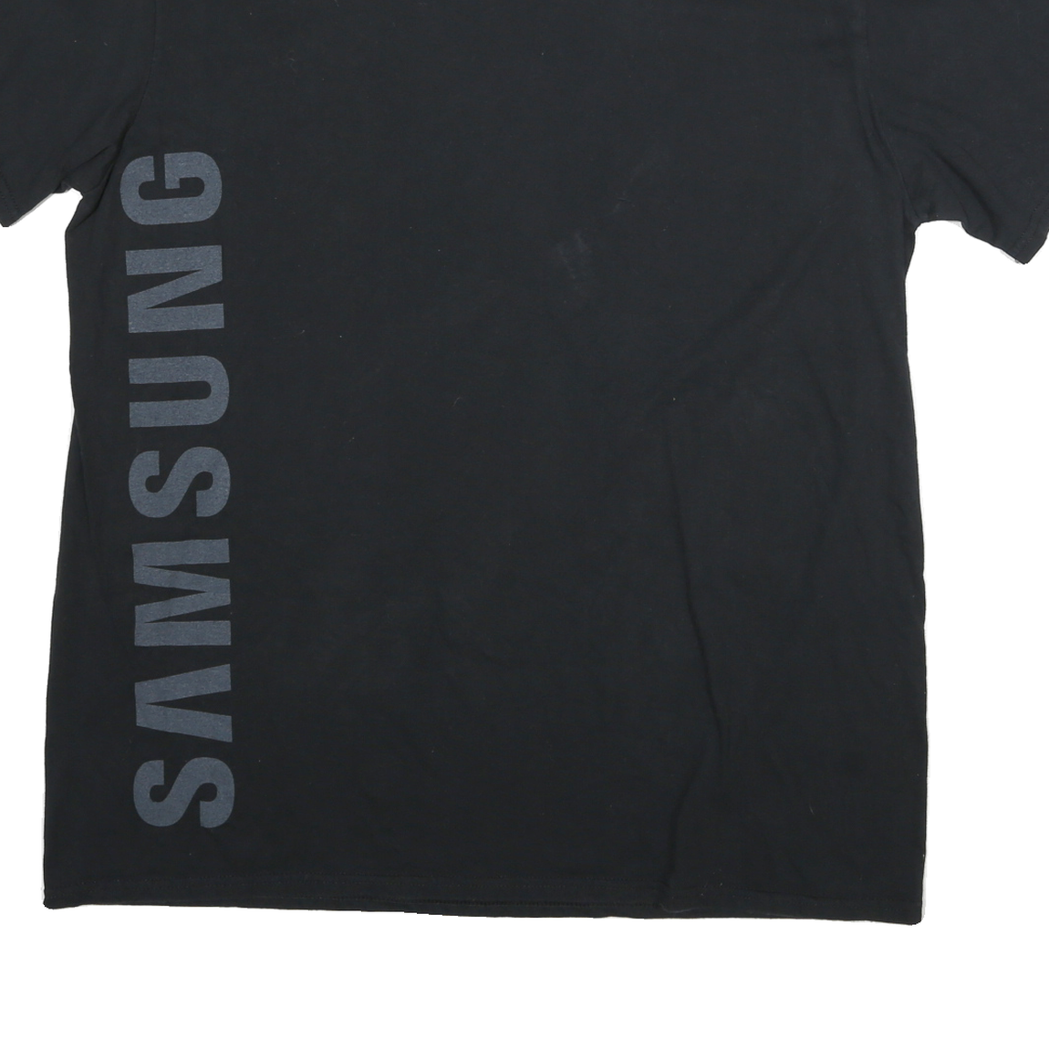 NEW BALANCE Mens Black Samsung Graphic T-Shirt 2XL Short Sleeve Crew Neck