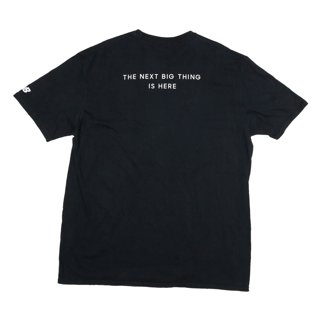 NEW BALANCE Mens Black Samsung Graphic T-Shirt 2XL Short Sleeve Crew Neck