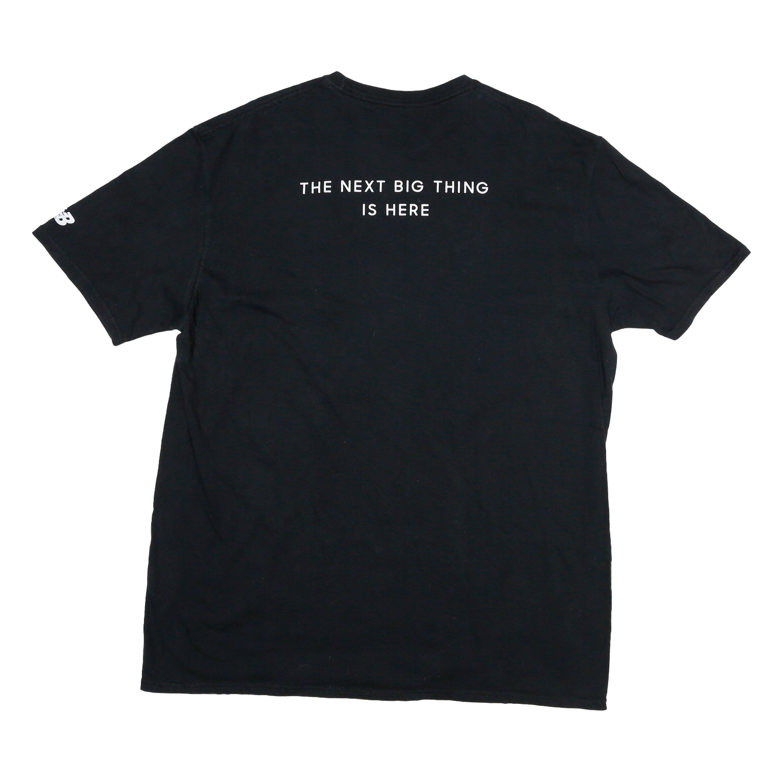 NEW BALANCE Mens Black Samsung Graphic T-Shirt 2XL Short Sleeve Crew Neck