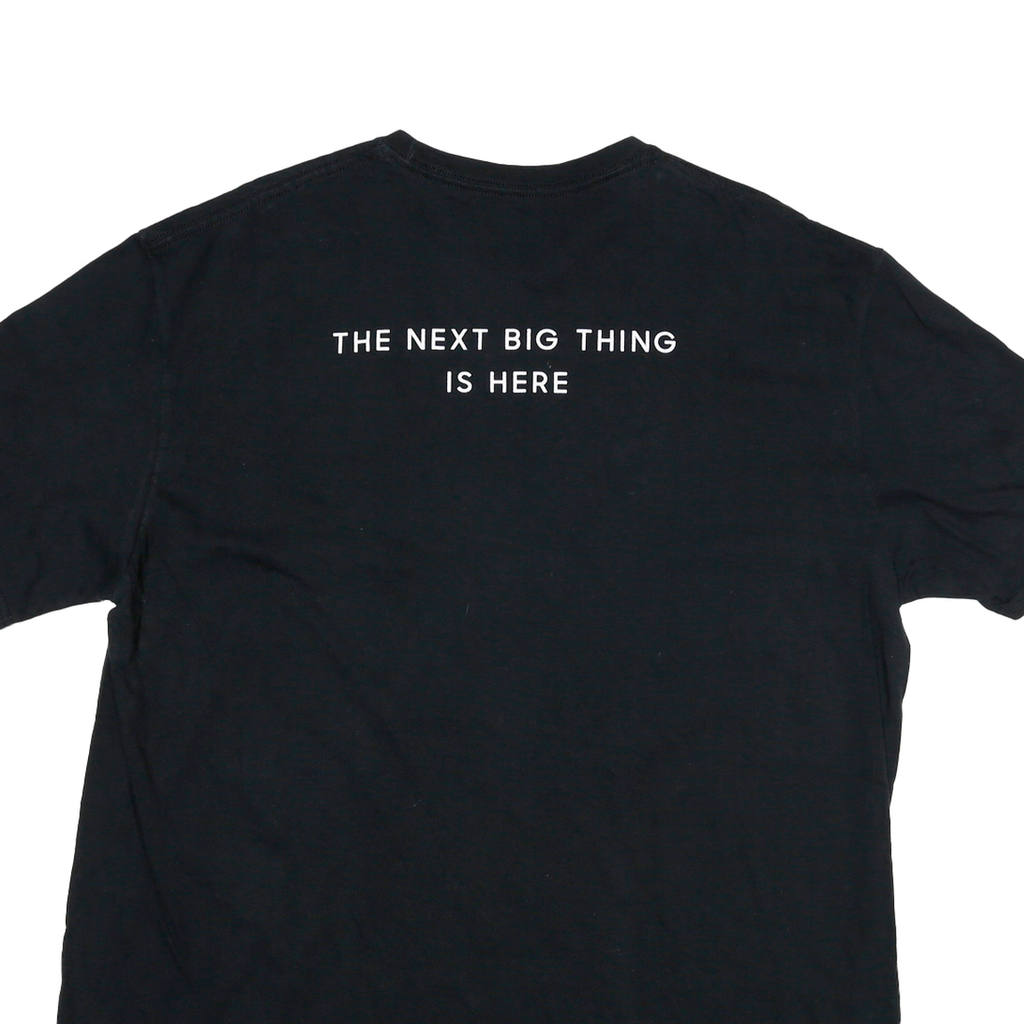 NEW BALANCE Mens Black Samsung Graphic T-Shirt 2XL Short Sleeve Crew Neck